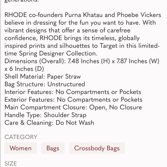 New Rhode green woven bag - Picture 4 of 4